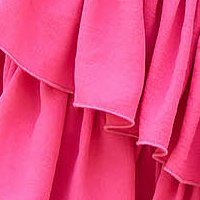 Georgette rövid fodros harang ruha - pink - StarShinerS