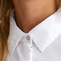 Puplin bő szabású fehér női ing