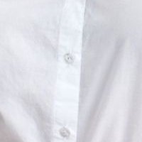 Puplin bő szabású fehér női ing hosszú ujjakkal