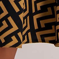 StarShinerS harang alakú irodai midi ruha, gumirozott derékrésszel, merevitett szatén anyagból szintetikus övvel
