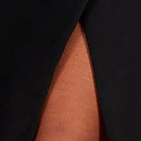 Fekete rugalmas szövet midi ceruza ruha