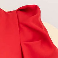 Piros rövid ruha, a-vonalú