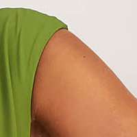 Khaki zöld rugalmas szövet ceruza ruha, térdigérő