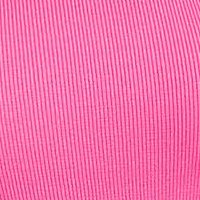 Kötött rövid ceruza ruha - pink, bő vállakkal, strassz köves díszítéssel