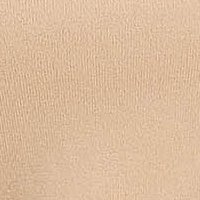 Pulover din tricot fin bej mulat cu guler inalt - SunShine