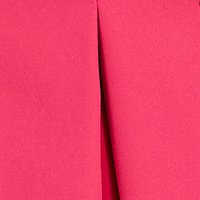 Pink elasztikus anyagból készült StarShinerS rövid ruha fátyolfodrokkal