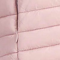 Púder rózsaszín vízlepergető egyenes dzseki