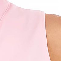 Világos rózsaszínű - StarShinerS női blúz muszlin bő szabású kendő jellegű gallér