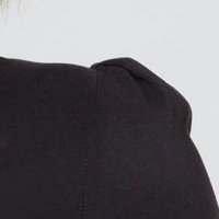 Fekete pamut szűkített női ing