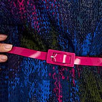 Rochie din tricot subtire midi in clos cu elastic in talie si accesoriu tip curea - Lady Pandora Rochie din tricot subtire midi in clos cu elastic in talie si accesoriu tip curea - Lady Pandora