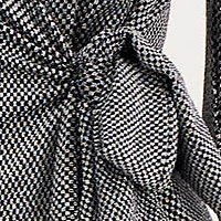Lurex ceruza ruha - ezüstszínű, átlapolt dekoltázzsal - StarShinerS