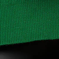 Pulover din tricot reiat verde cu croi larg si guler inalt - SunShine