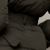 Vzlepergető egyenes dzseki - khaki, eltávolítható műszőrme részekkel