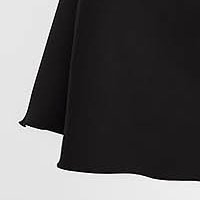 Fekete StarShinerS szoknya - rugalmas szövet midi harang öv típusú kiegészítővel