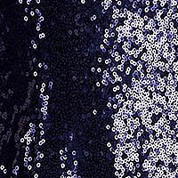 Ruha sötétkék - StarShinerS flitteres harang kerekített dekoltázssal