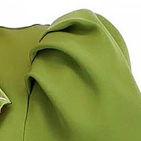 Khaki zöld rövid ceruza ruha - StarShinerS enyhén rugalmas szövetből