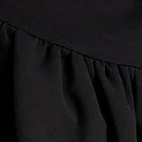 Fekete krepp rövid fodros harang ruha - StarShinerS