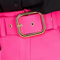 Pink pamutból készült nadrág zsebes öv típusú kiegészítővel