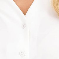 Női fehér ing bő szabású strassz köves díszítéssel