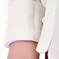 Női ing fehér pamutból készült bő szabású elől egy zseb strassz köves díszítés