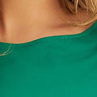 Női blúz zöld - StarShinerS szűk szabású hosszú lycra oldalt felsliccelt