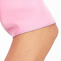 Világos rózsaszínű rövid harang ruha enyhén rugalmas szövetből - StarShinerS