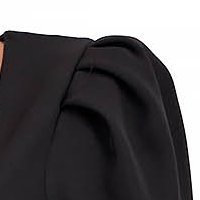 Fekete rövid harang ruha enyhén rugalmas szövetből - StarShinerS