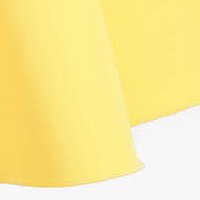 Ruha sárga - StarShinerS rugalmas szövet midi harang bő ujjú bross kiegészítővel