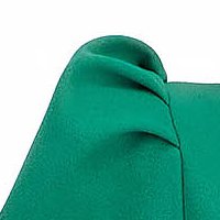 Női blúz zöld - StarShinerS szűk szabású krepp háromnegyedes ujjakkal