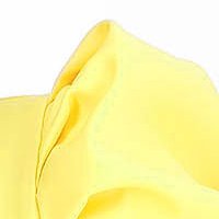Sárga rugalmas szövet harang ruha, térdigérő