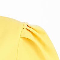 Ruha sárga - StarShinerS rugalmas szövet midi harang hímzett részek