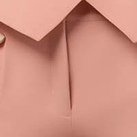 Nadrág púder rózsaszín rugalmas szövet kónikus magas derekú
