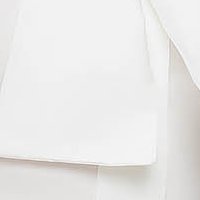 Női ing fehér puplin szűkített kendő jellegű gallér bross kiegészítővel