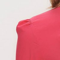 Női ing pink puplin szűkített bross kiegészítővel