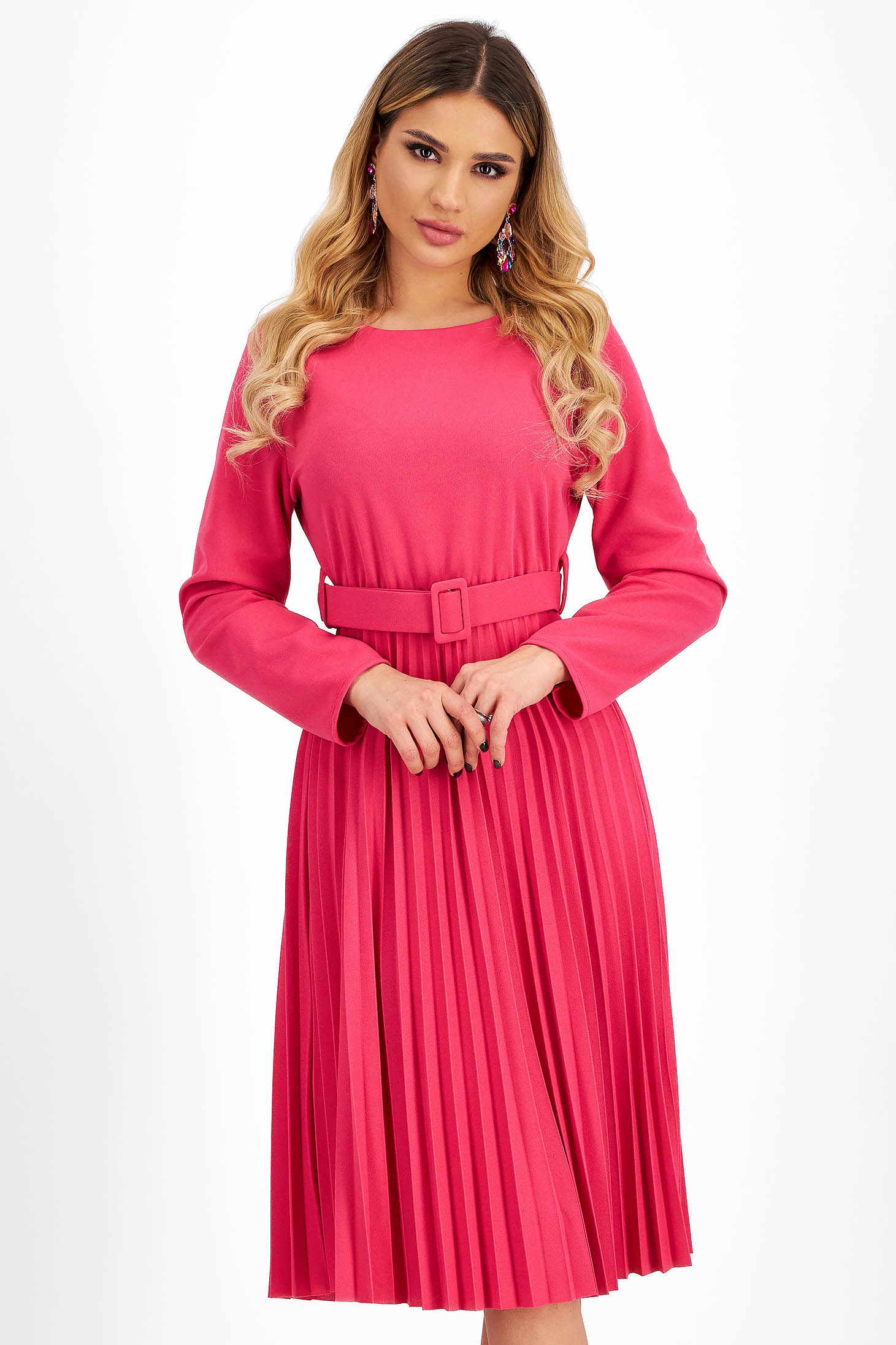 Pink rakott ruha, térdigérő 1 - StarShinerS.hu
