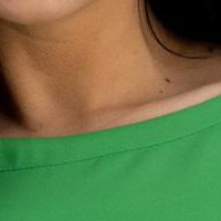 Ruha zöld - StarShinerS rugalmas szövet rövid ceruza hímzett részek