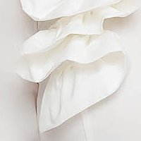 Női ing fehér pamutból készült szűkített virág alakú kiegészítő