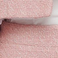 Szoknya púder rózsaszín rugalmas szövet rövid egyenes dekoratív gombokkal