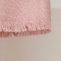 Ruha púder rózsaszín a-vonalú rövid rugalmas szövet