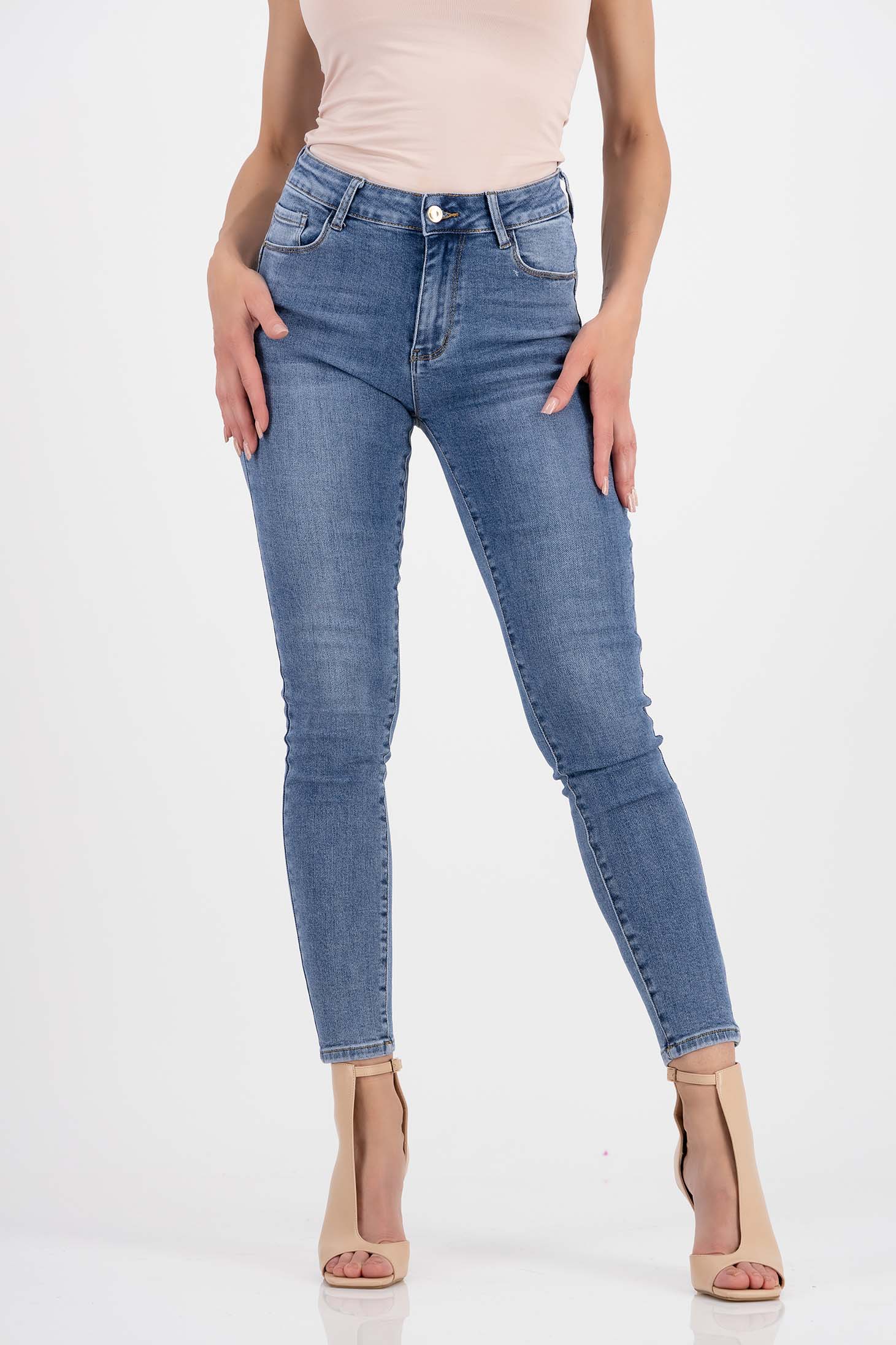 Kék hosszú farmer, skinny 1 - StarShinerS.hu