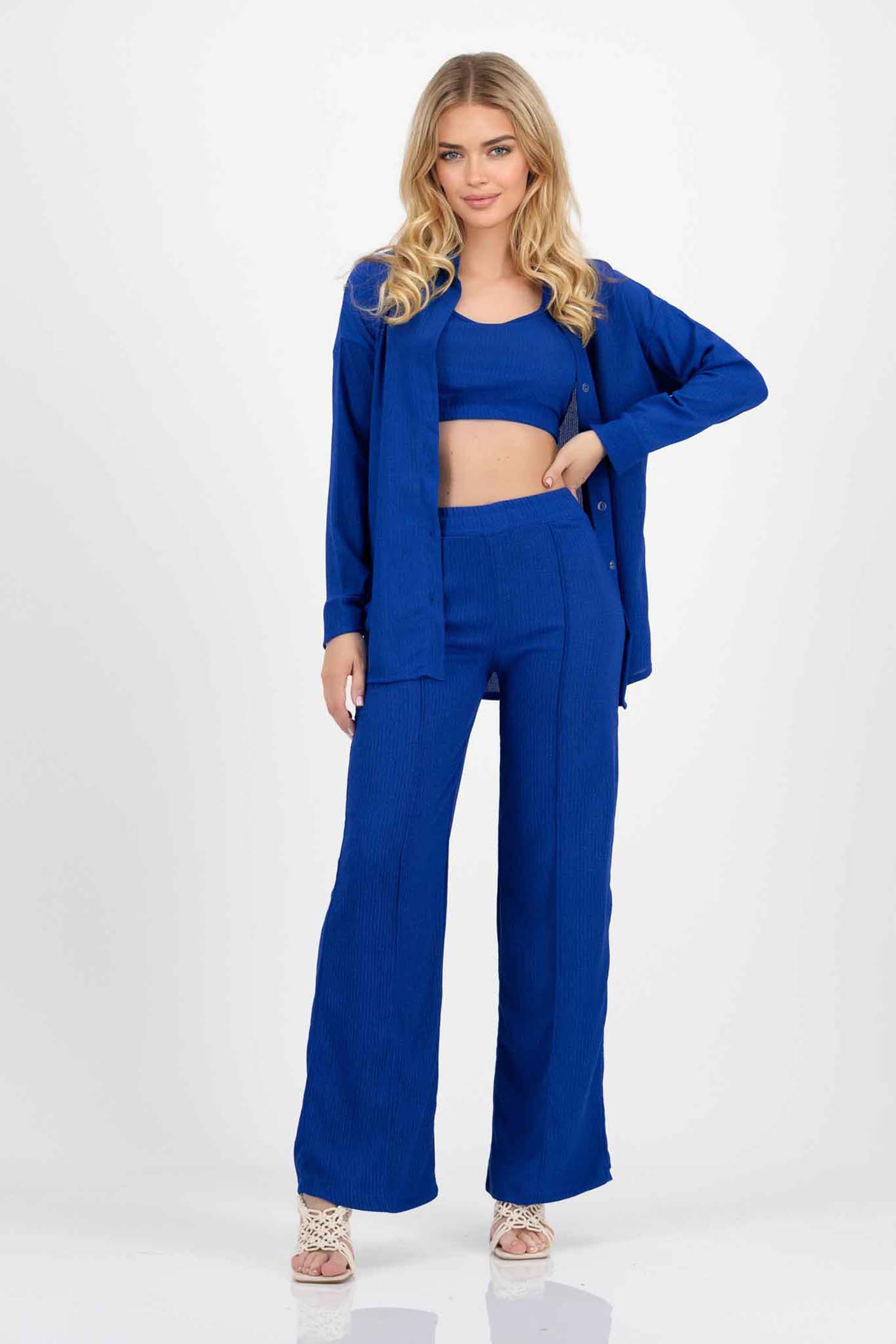 Kék vékony női kosztüm 1 - StarShinerS.hu