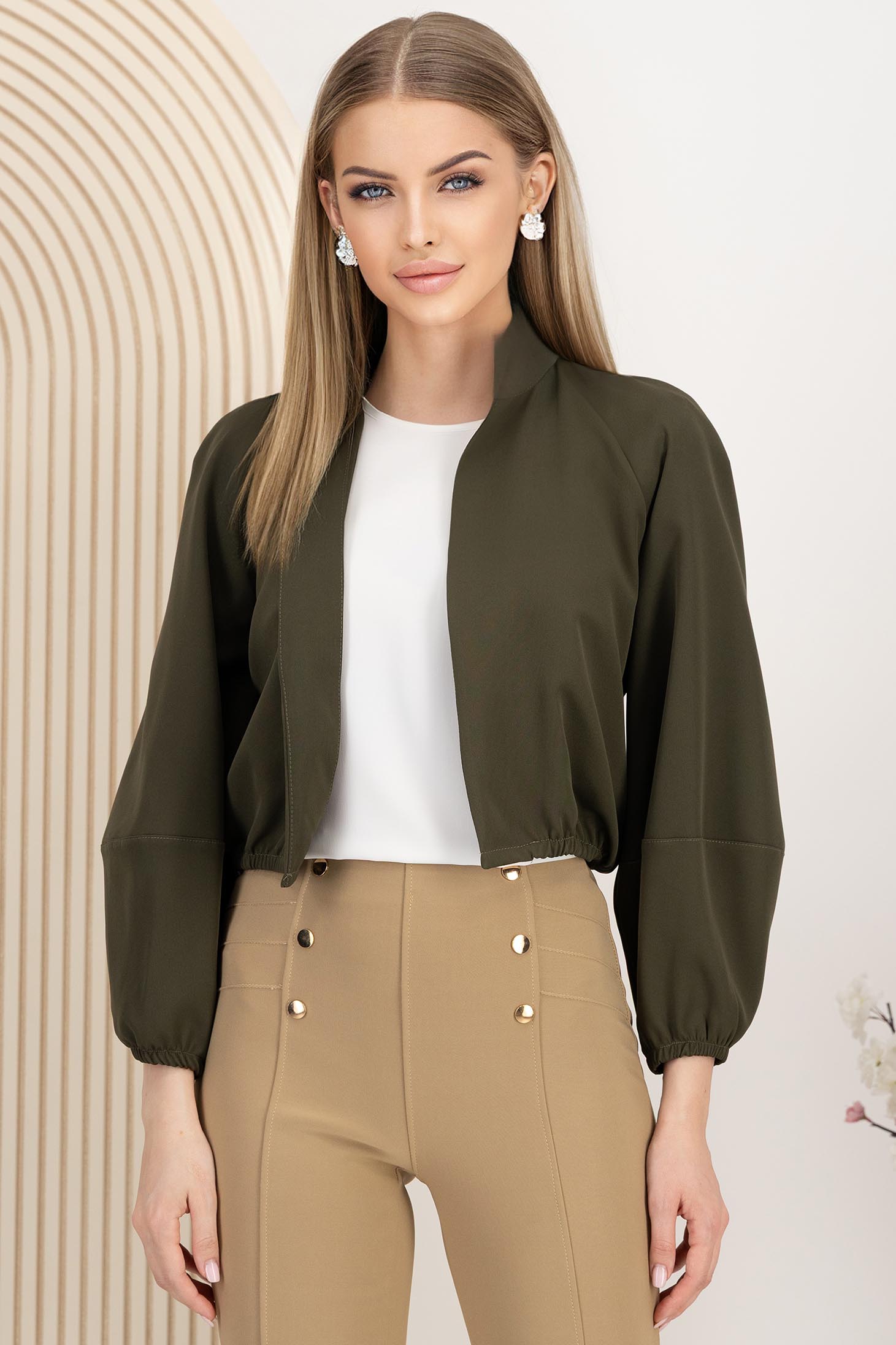 StarShinerS khaki jacheta krátký 1 - StarShinerS.cz