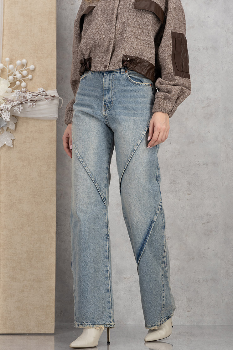 Modrá dámské džíny široké 1 - StarShinerS.cz