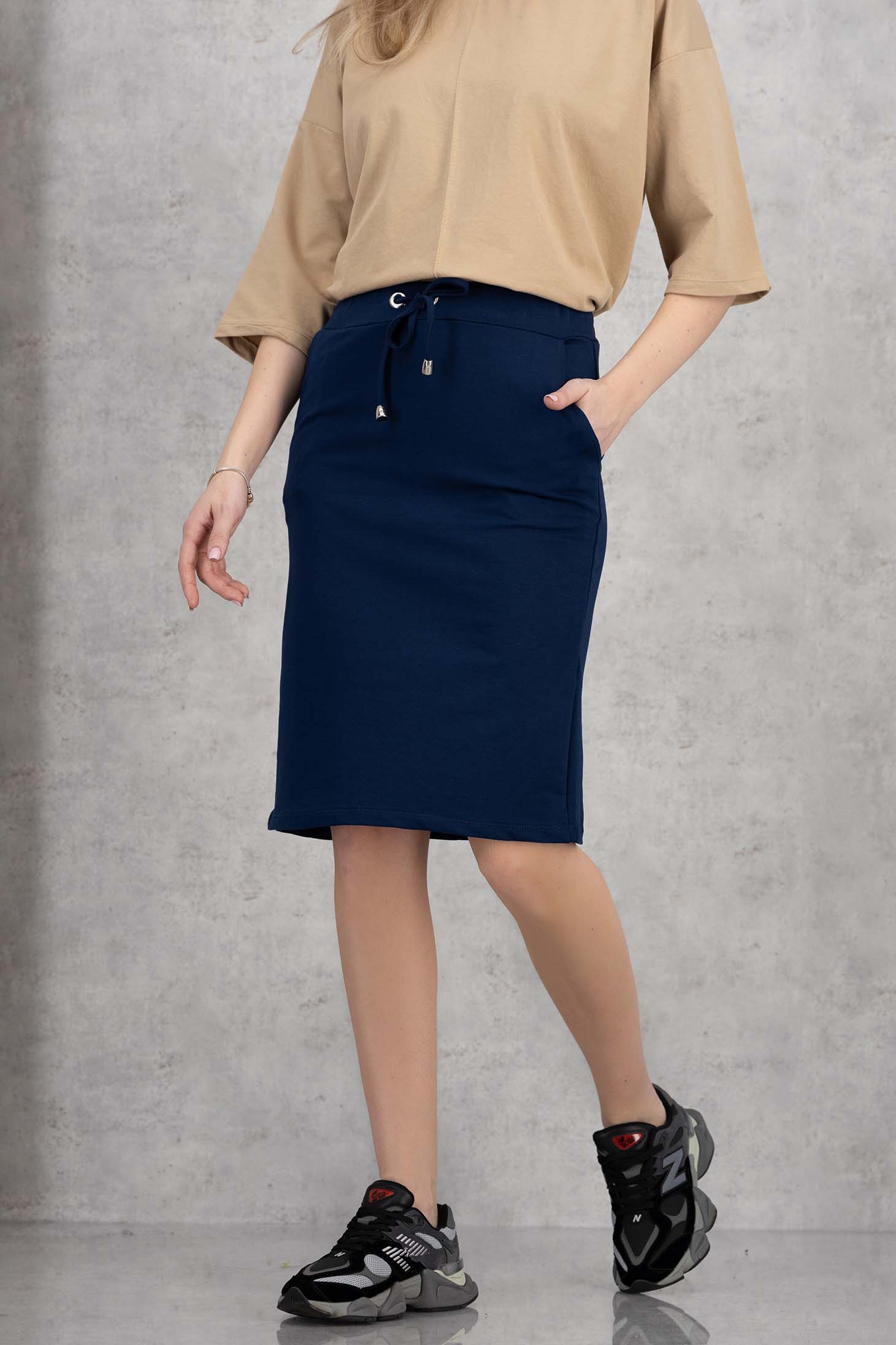 Námořnická modrá sukně bavlna krátký 1 - StarShinerS.cz