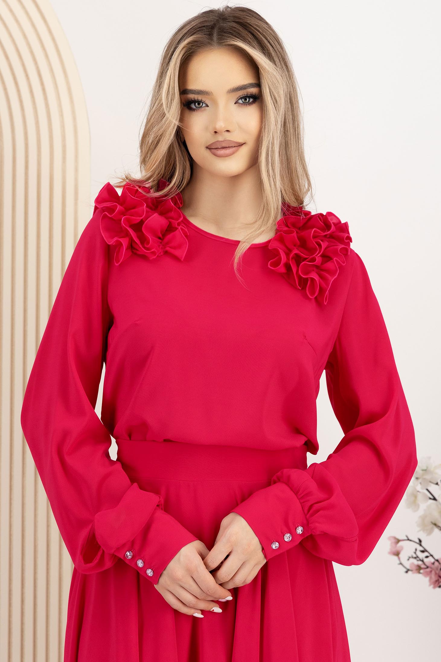 StarShinerS fuksija bluza za žene veo širok 1 - StarShinerS.hr