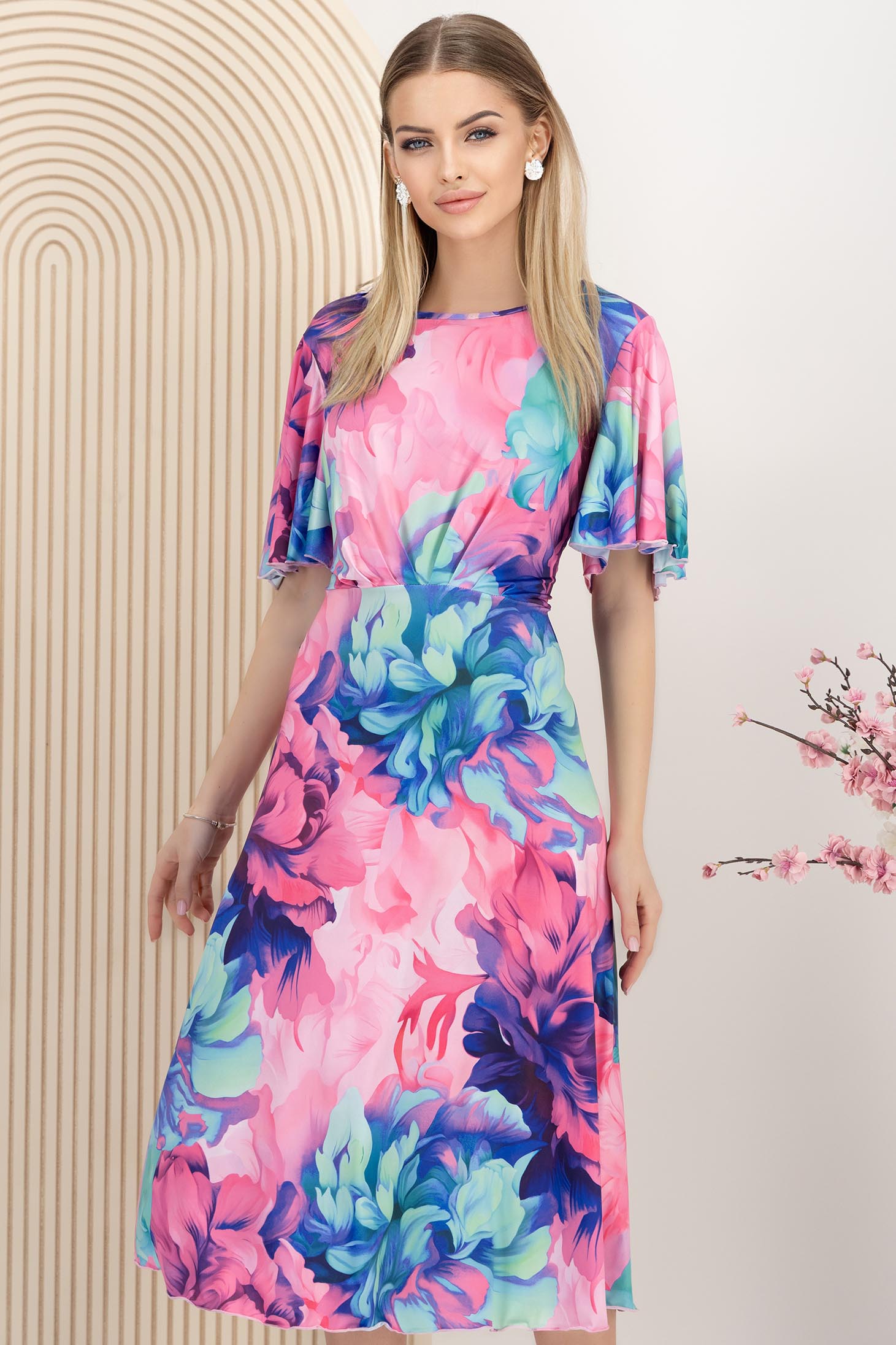 Roza haljina midi cloche 1 - StarShinerS.hr