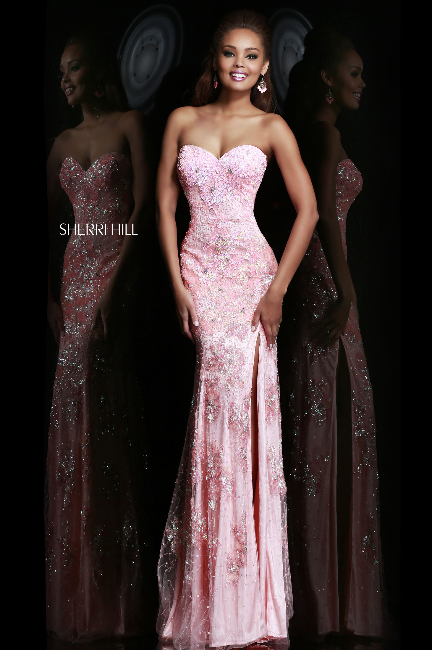 Sherri Hill 9707 Pink Dress 1 - StarShinerS.com