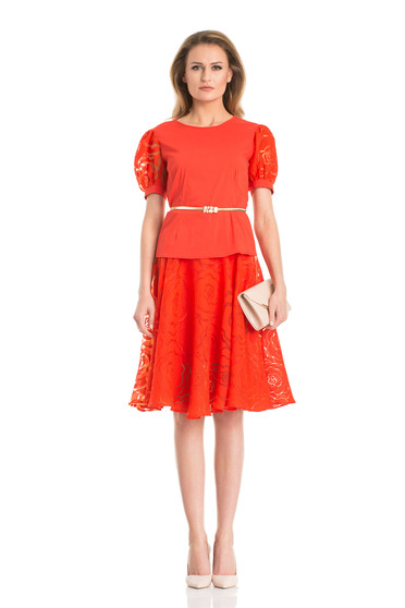 Daniella Cristea Delicacy Phantasm Red Skirt