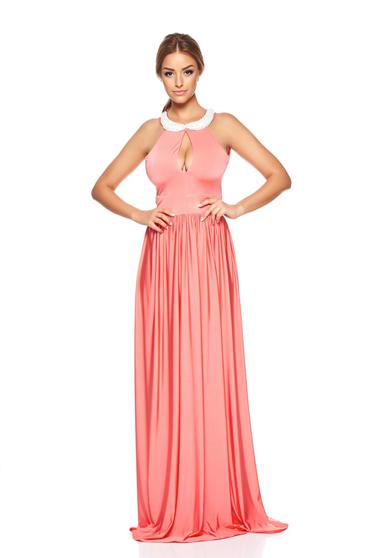 Artista rosa dress occasional from elastic fabric with inside lining