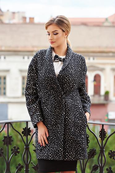 Greatest Print Black Overcoat